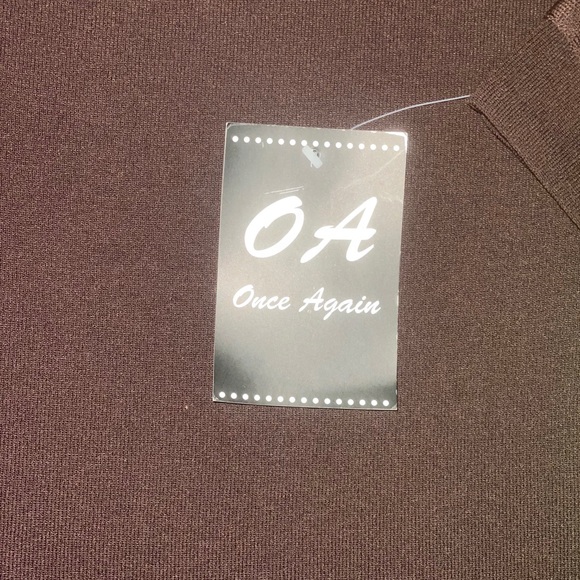 Brown sweater with metal accents new with tag - Picture 5 of 8